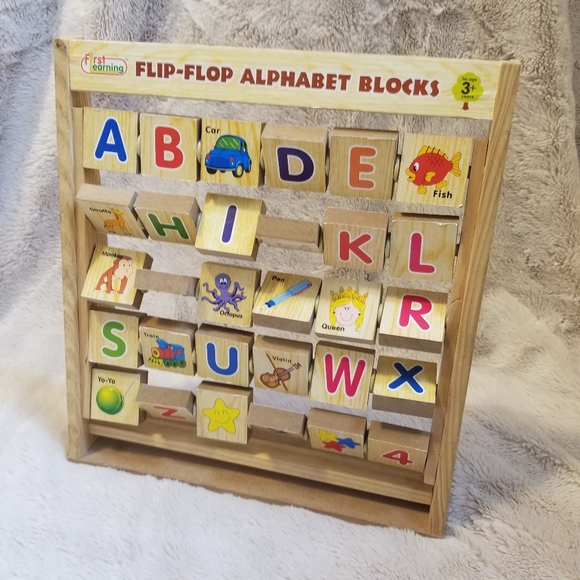 flip flop alphabet blocks